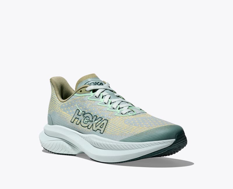 HOKA Mach 6 Shoes in Druzy/Yuzu