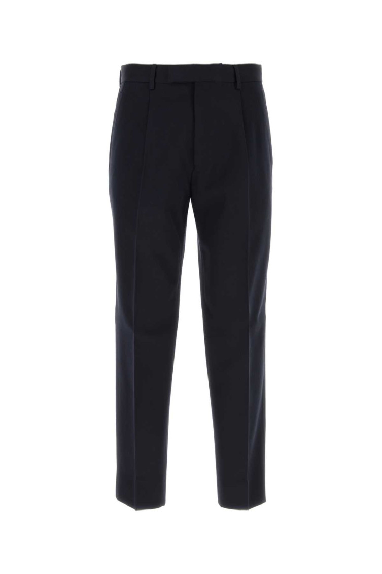 Midnight Blue Cotton Blend Pant