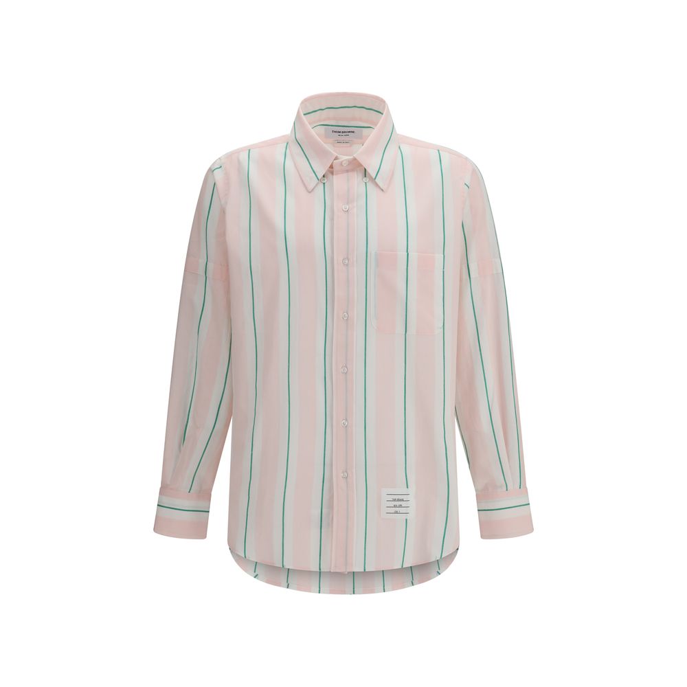 Striped Cotton Shirt — Pink