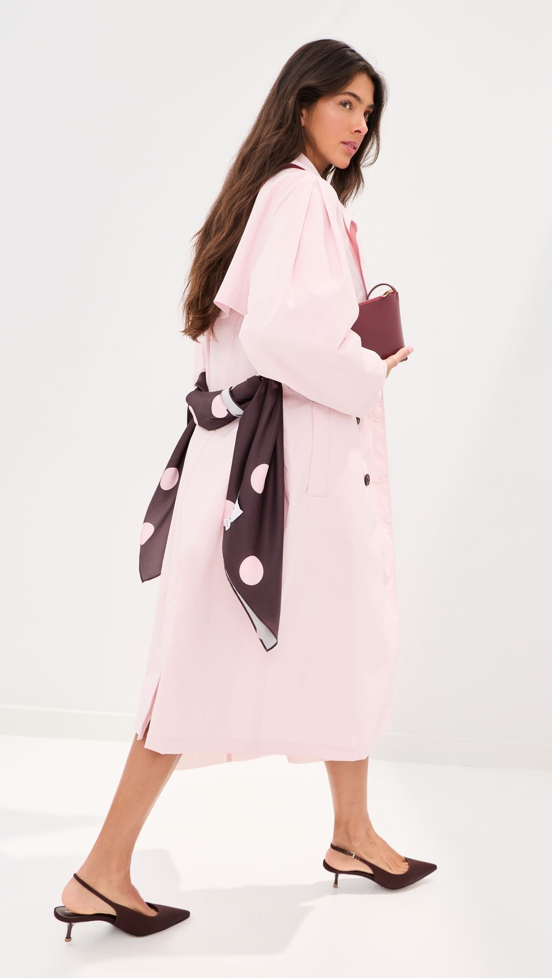 Toby Trench Coat Icy Pink