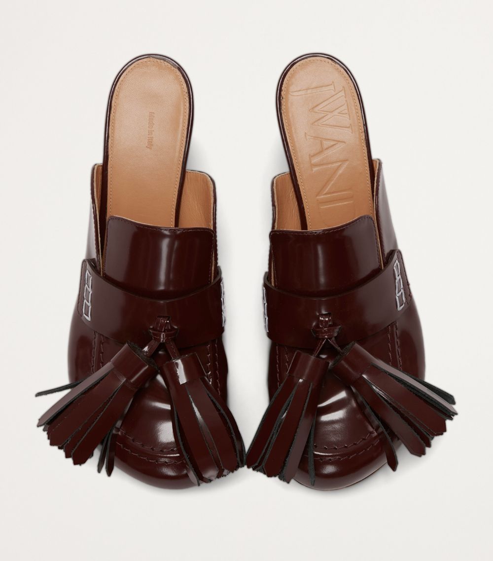 Calf Leather Tassel Mules 55