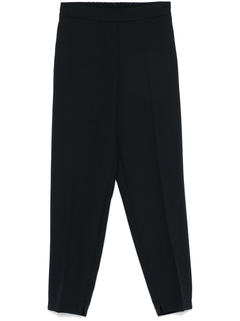 Pressed-crease trousers - Black
