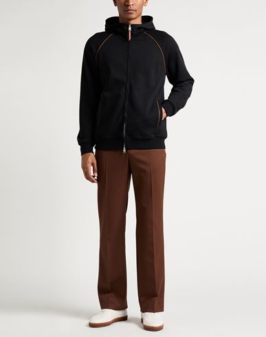 Man Sweatshirt Black Size M Cotton, Polyamide, Polyurethane, Polyester