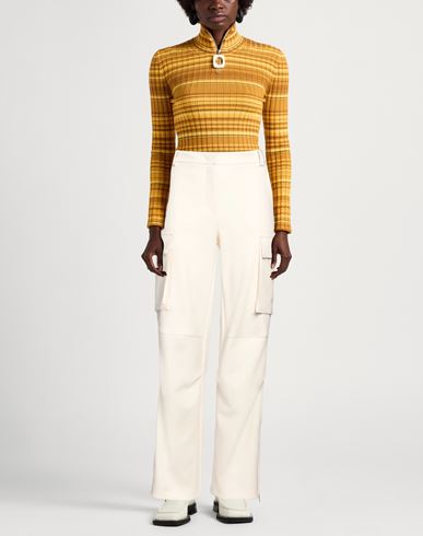 Woman Pants Ivory Size 2 Polyester, Viscose, Elastane