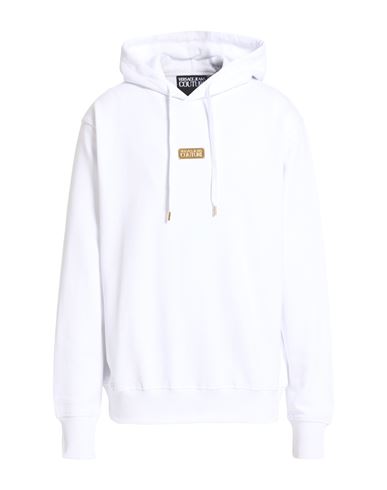 Man Sweatshirt White Size XL Cotton