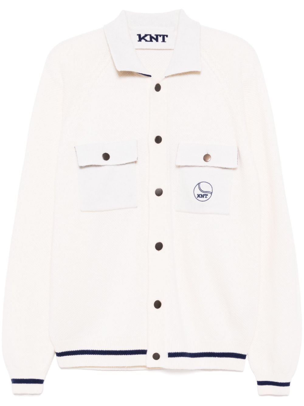 Embroidered logo jacket - Neutrals