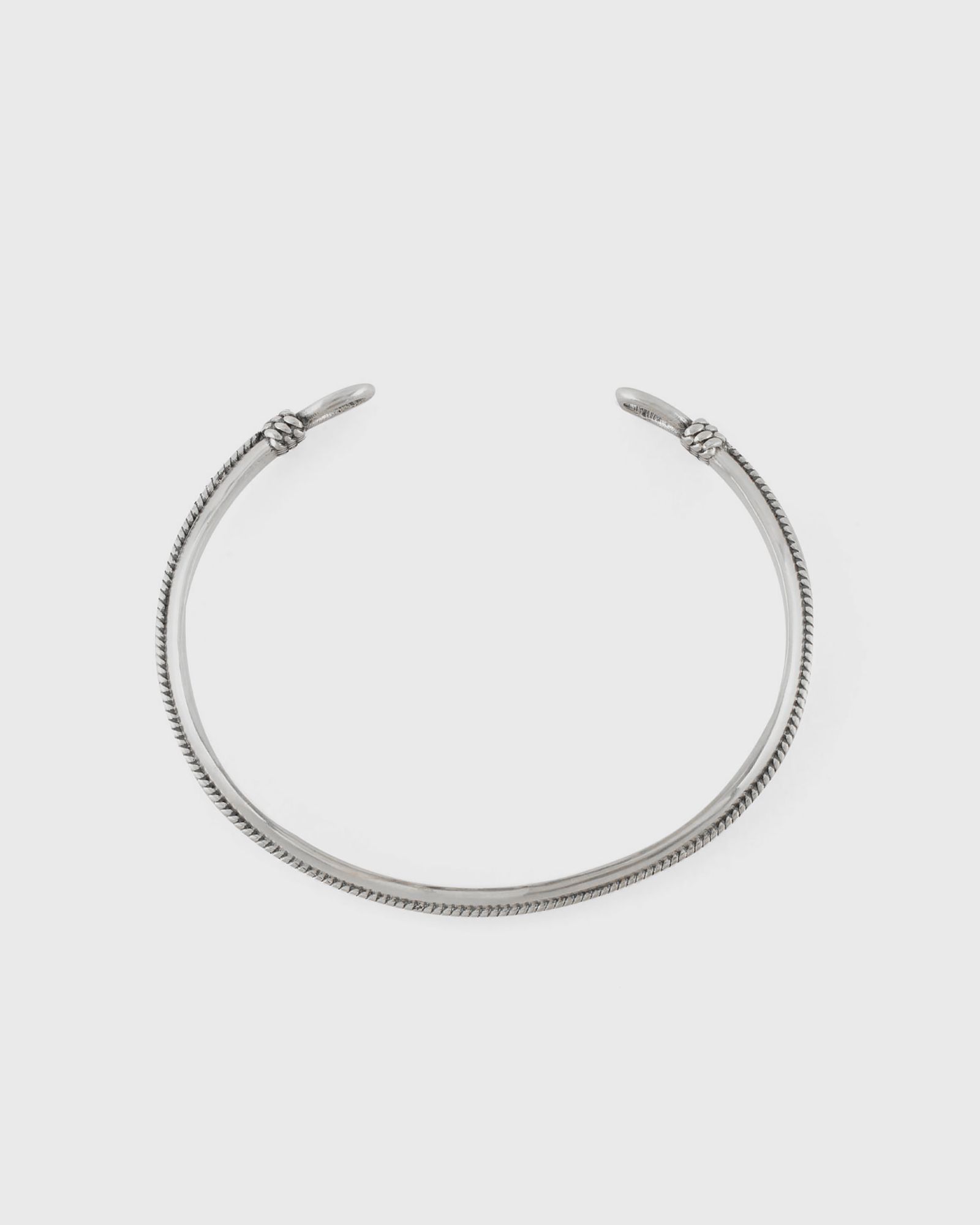 Silver Lasso Bangle silver male Jewellery now available at BSTN