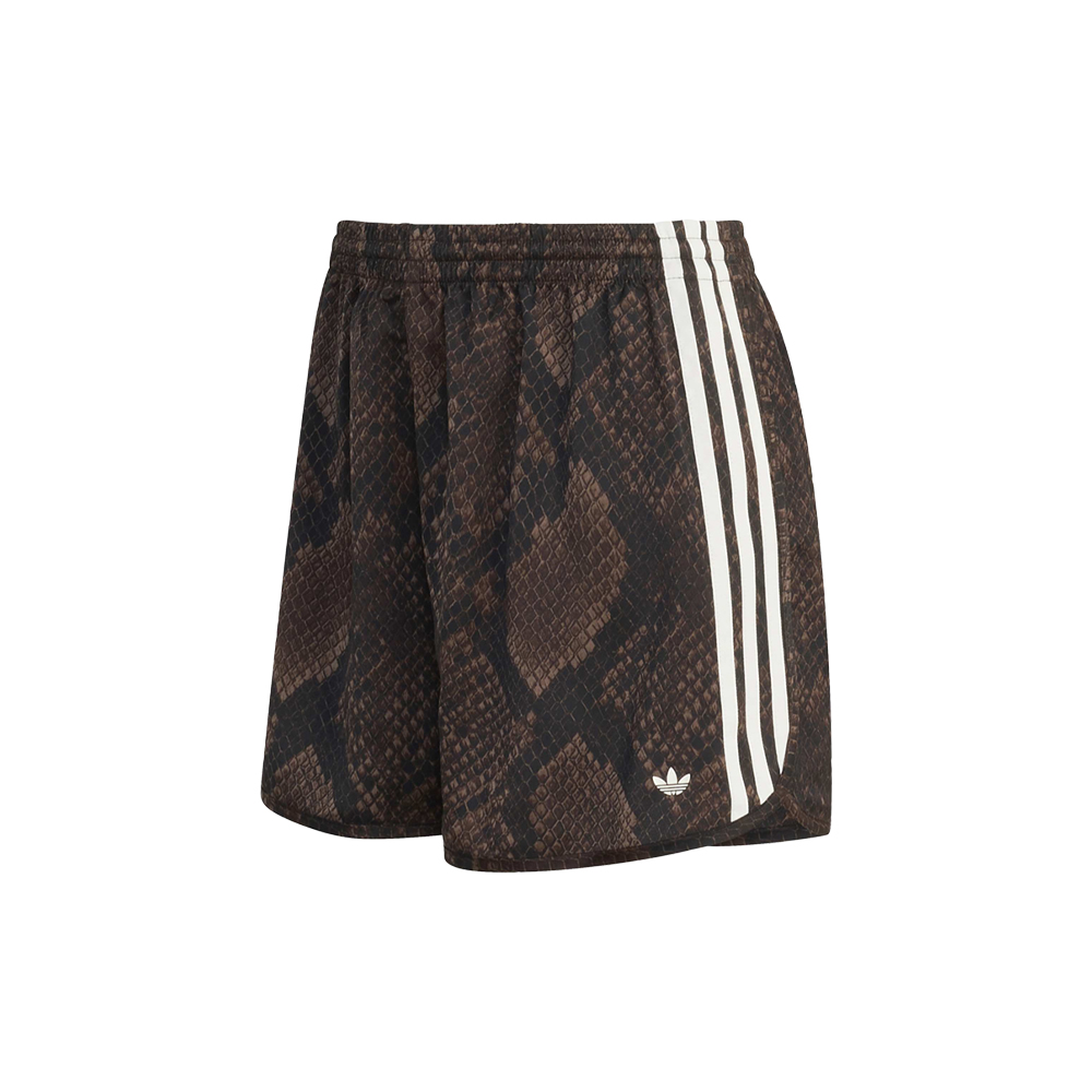 Snake Print Satin Shorts
