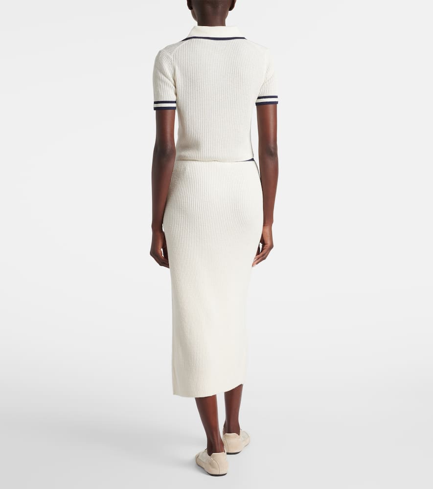 Whitten bouclé polo shirt