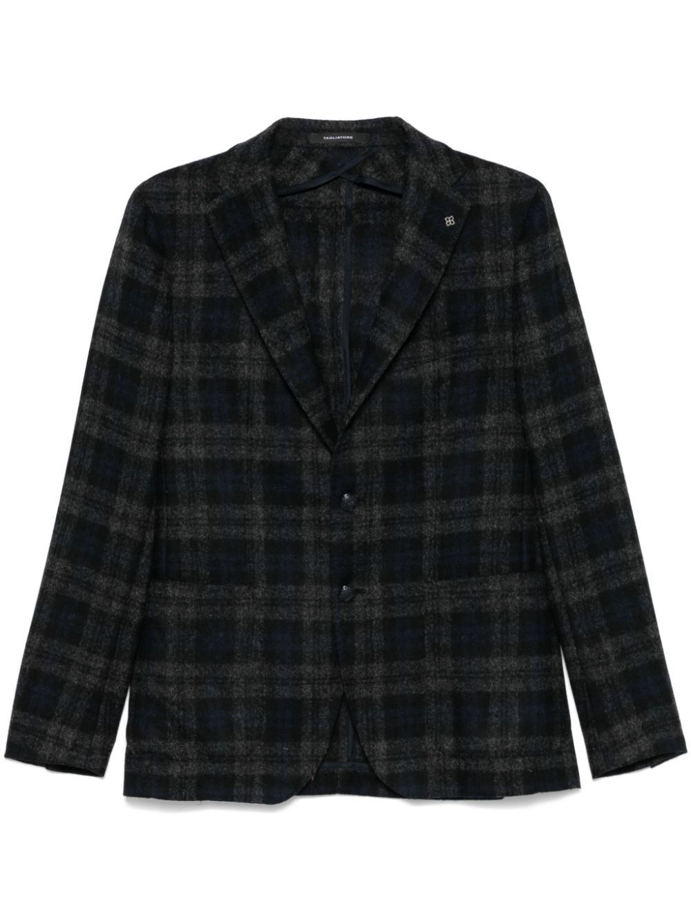 Checked blazer - Blue
