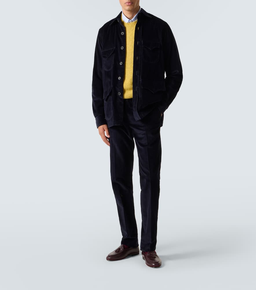 Cotton corduroy Western shirt