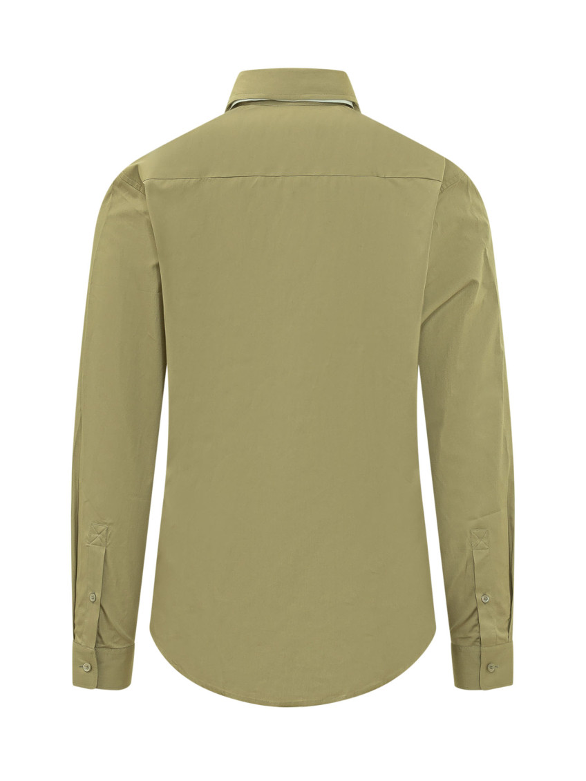 Green Regular Solid Shirt