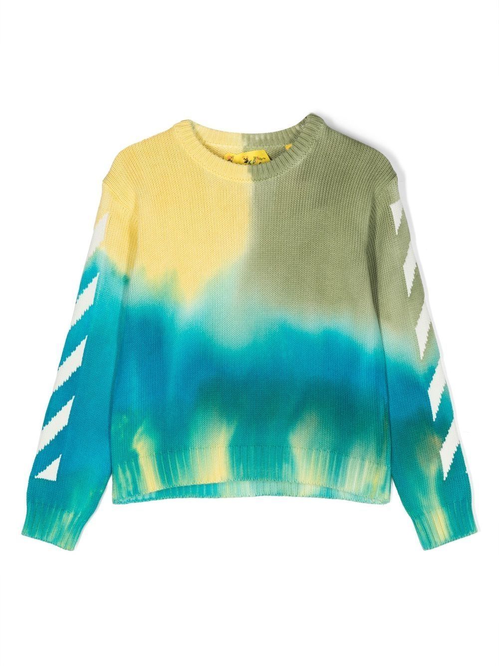Tie-dye cotton jumper - Yellow