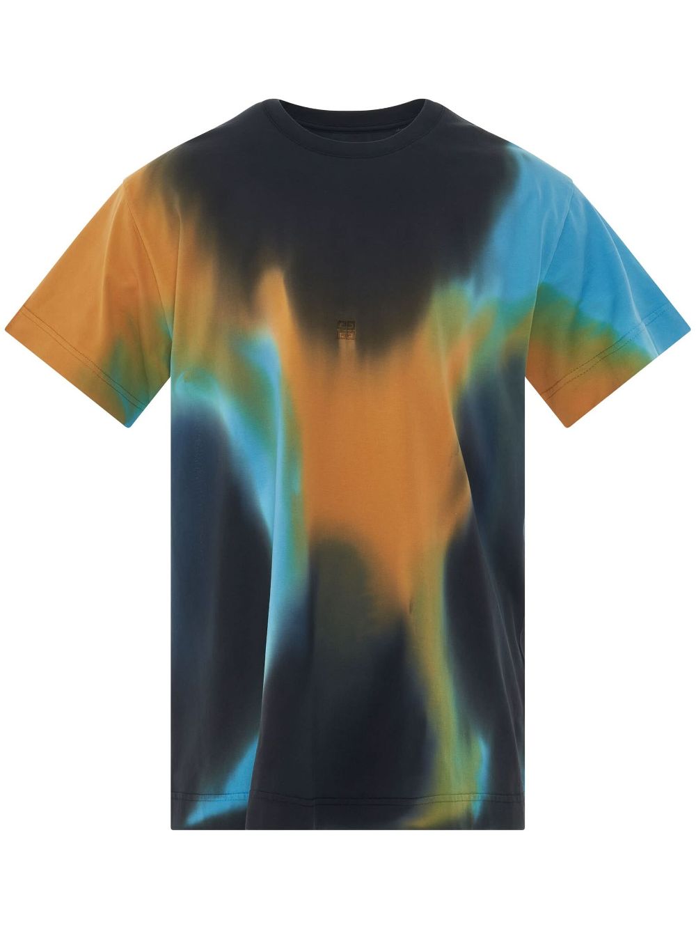 4G Embroidered Oversized Tiedye T-shirt - Black