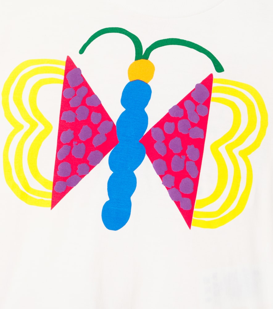 Fábula Silk Borboiris printed cotton top