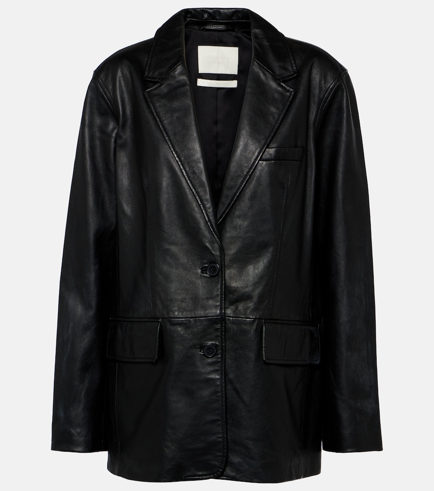 Orla leather blazer