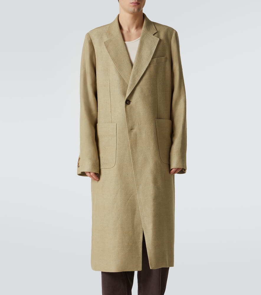 Robe linen and silk overcoat