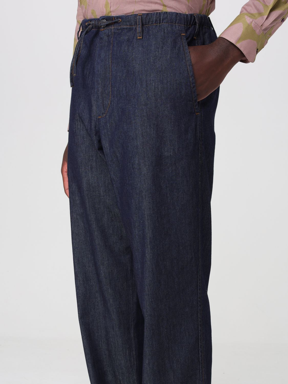 Pants Men color Blue
