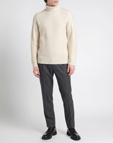 Man Turtleneck Off white Size L Virgin Wool