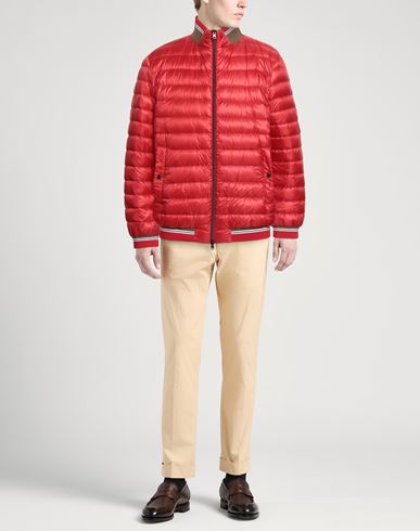 Man Puffer Red Size 42 Polyamide
