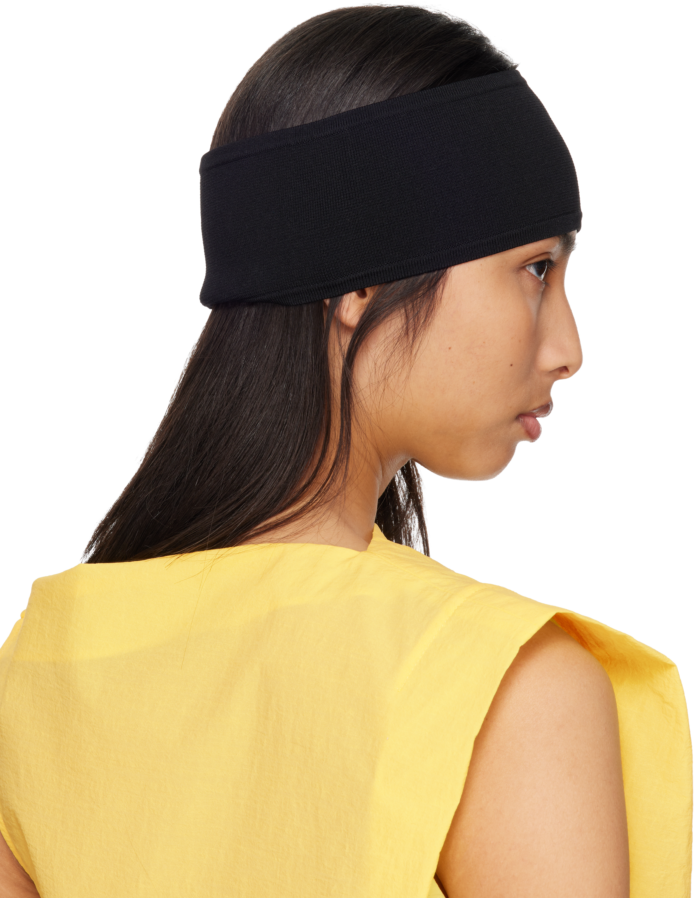 Black Compact Knit Headband