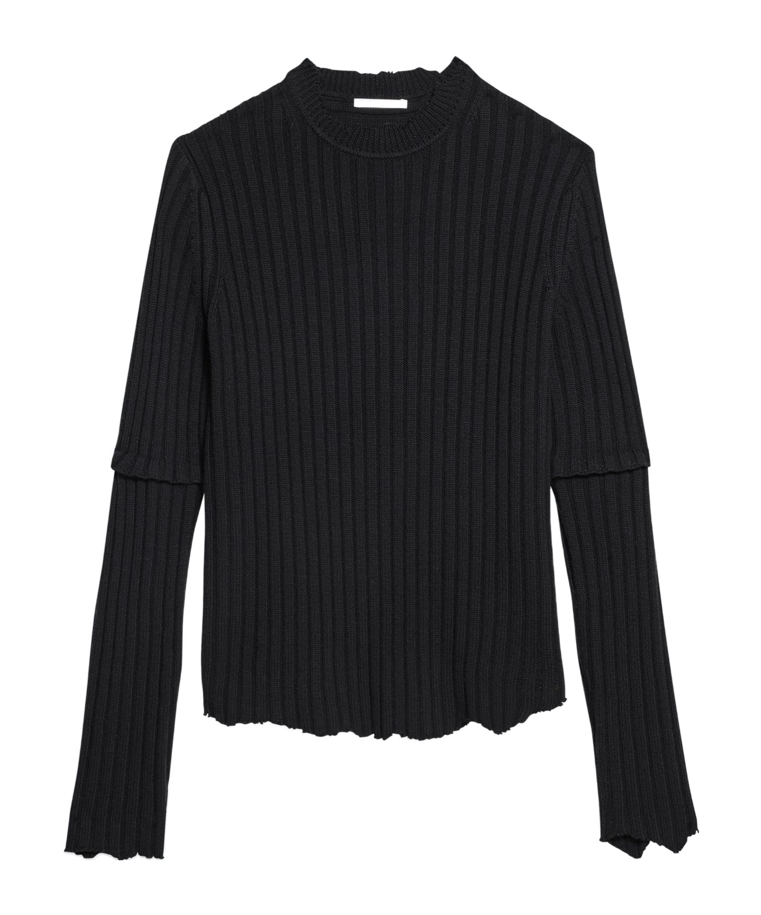 Helmut Lang Distressed Ribbed Jumper