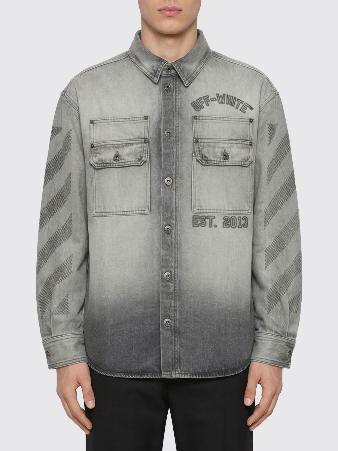 Shirt Men color Grey