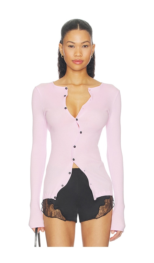 OperaSPORT Claire Seamless Cardigan in Pink. XS. Also in