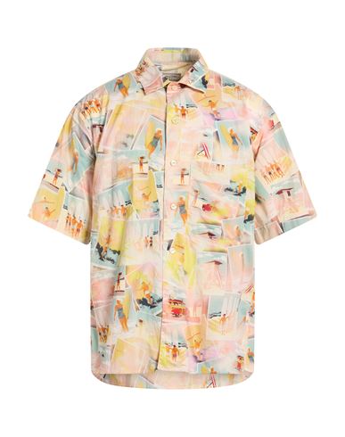 Man Shirt Yellow Size XL Cotton