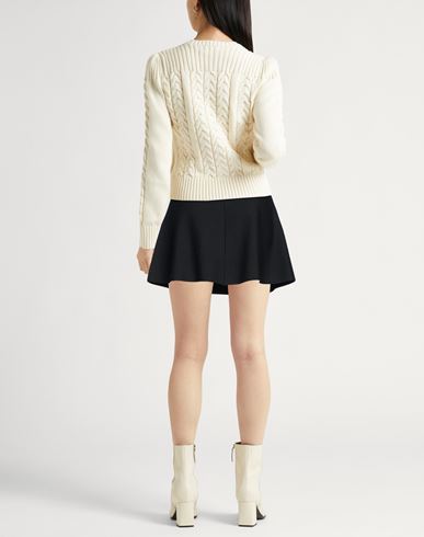 Woman Mini skirt Black Size L Merino Wool
