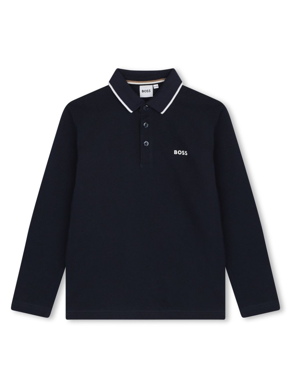 Logo-print piqué-weave polo shirt - Blue