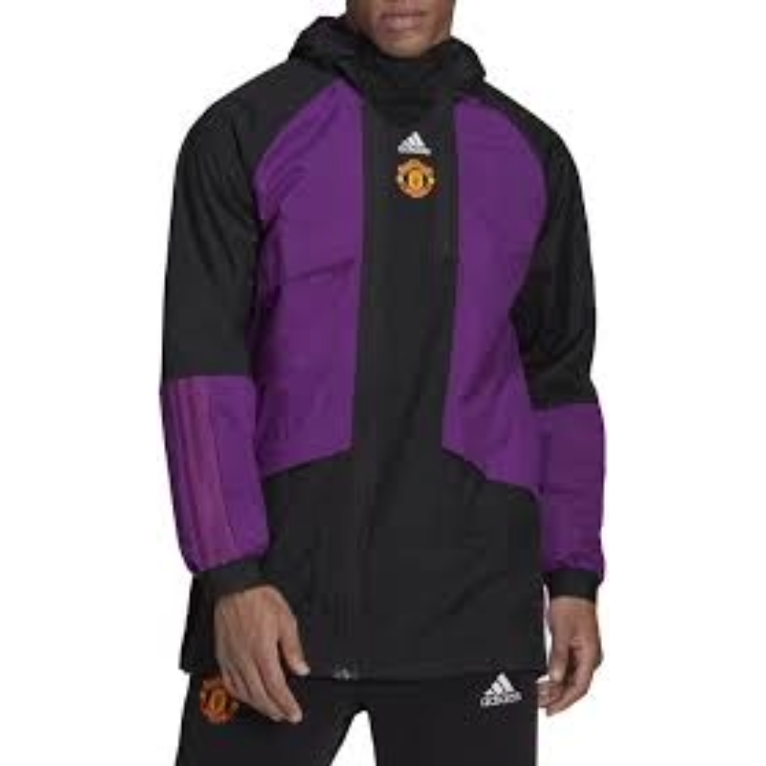 Manchester United Travel Drill Jacket 'Purple Black'
