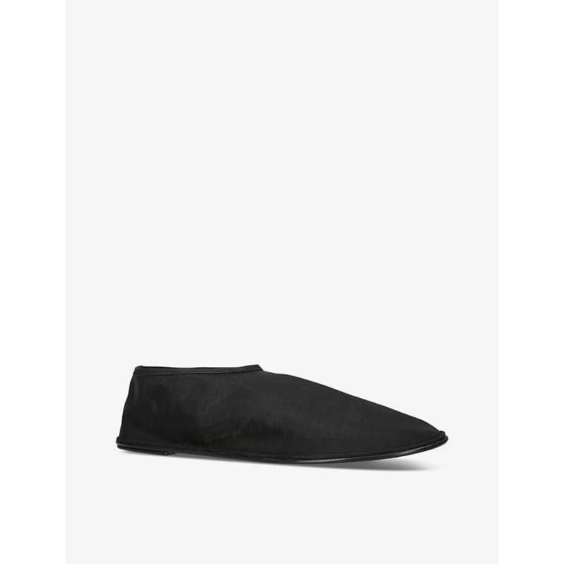Womens Black Sock Slip-on Mesh Shoes