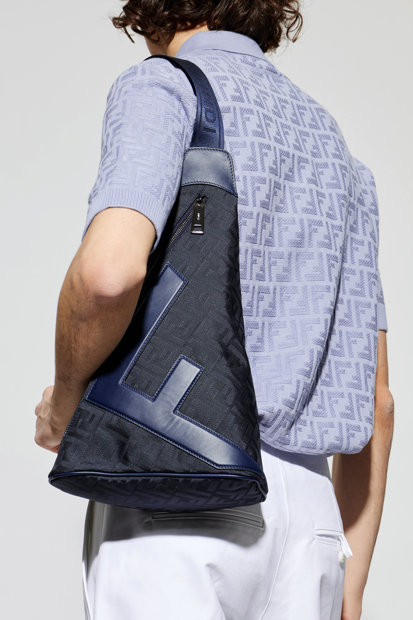 ‘Cono Large’ Backpack, Men's, Navy Blue