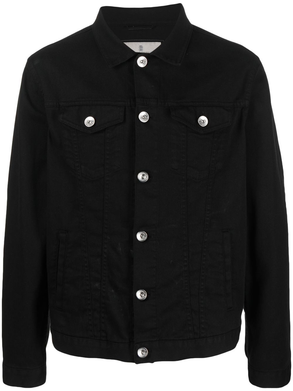 Button-up denim jacket - Black