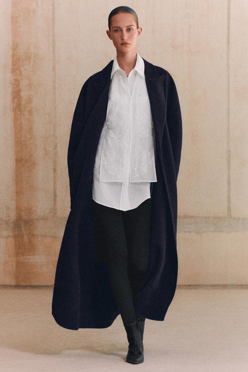 Tailored Double-Faced Wool Long Coat