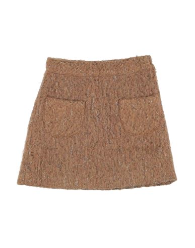 Caffé D'orzo Kid Girl Kids' skirt Camel Size 18 Polyester, Wool, Acrylic, Viscose