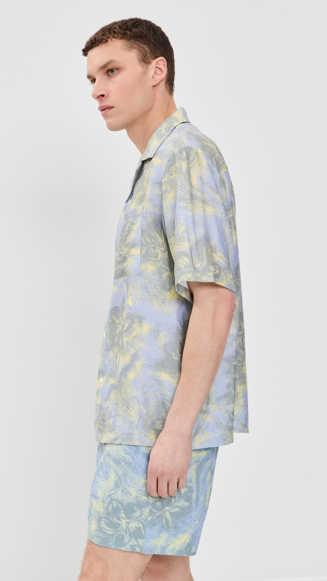 Resort Shirt Arctic Ice/Pastel Yellow