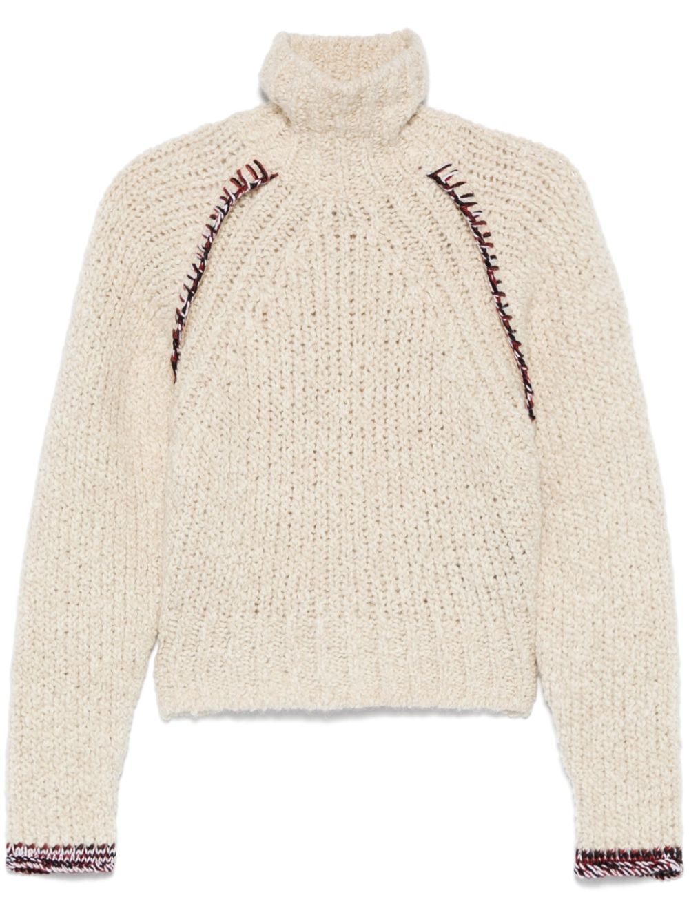 Chunky-knit sweater - Neutrals