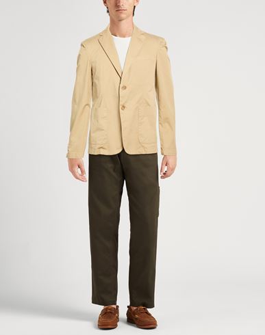 Man Blazer Sand Size 42 Cotton, Elastane