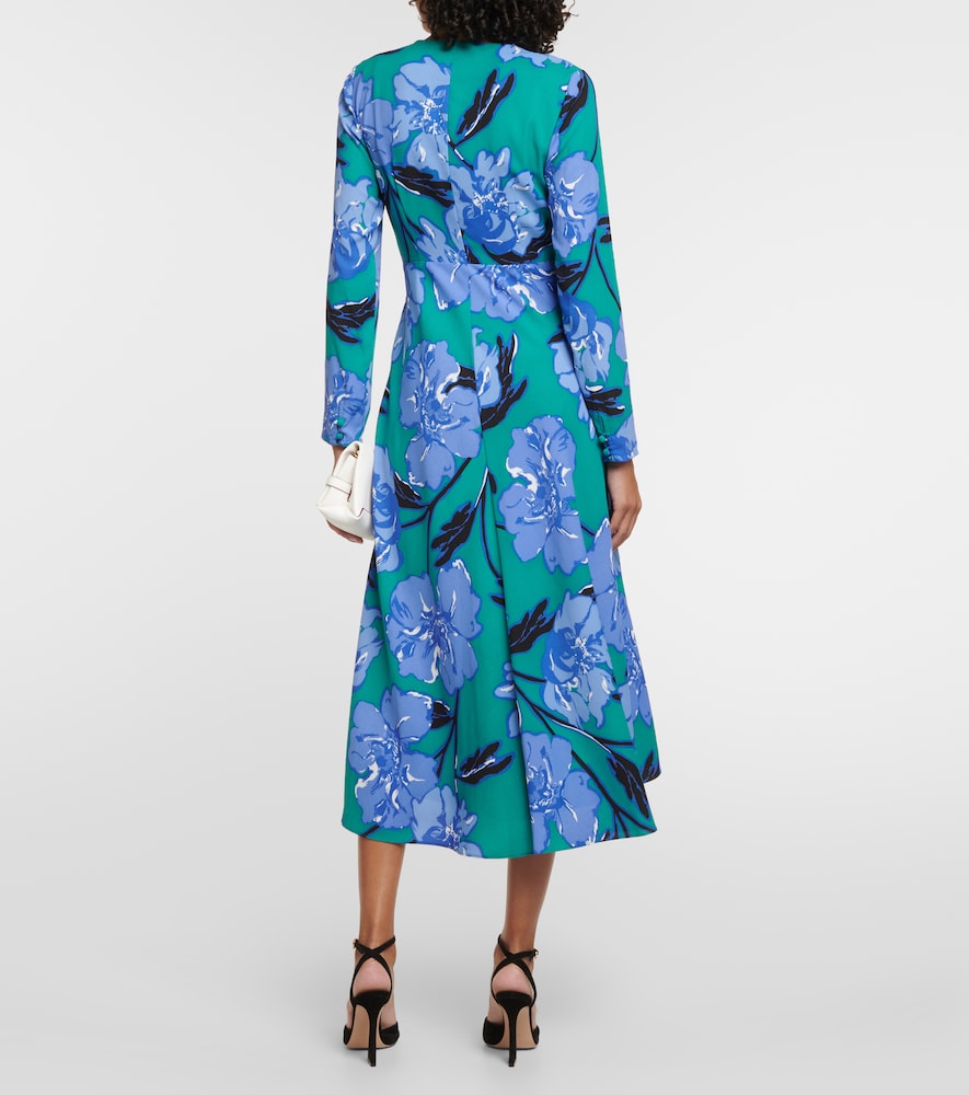 Feronia floral crêpe midi dress