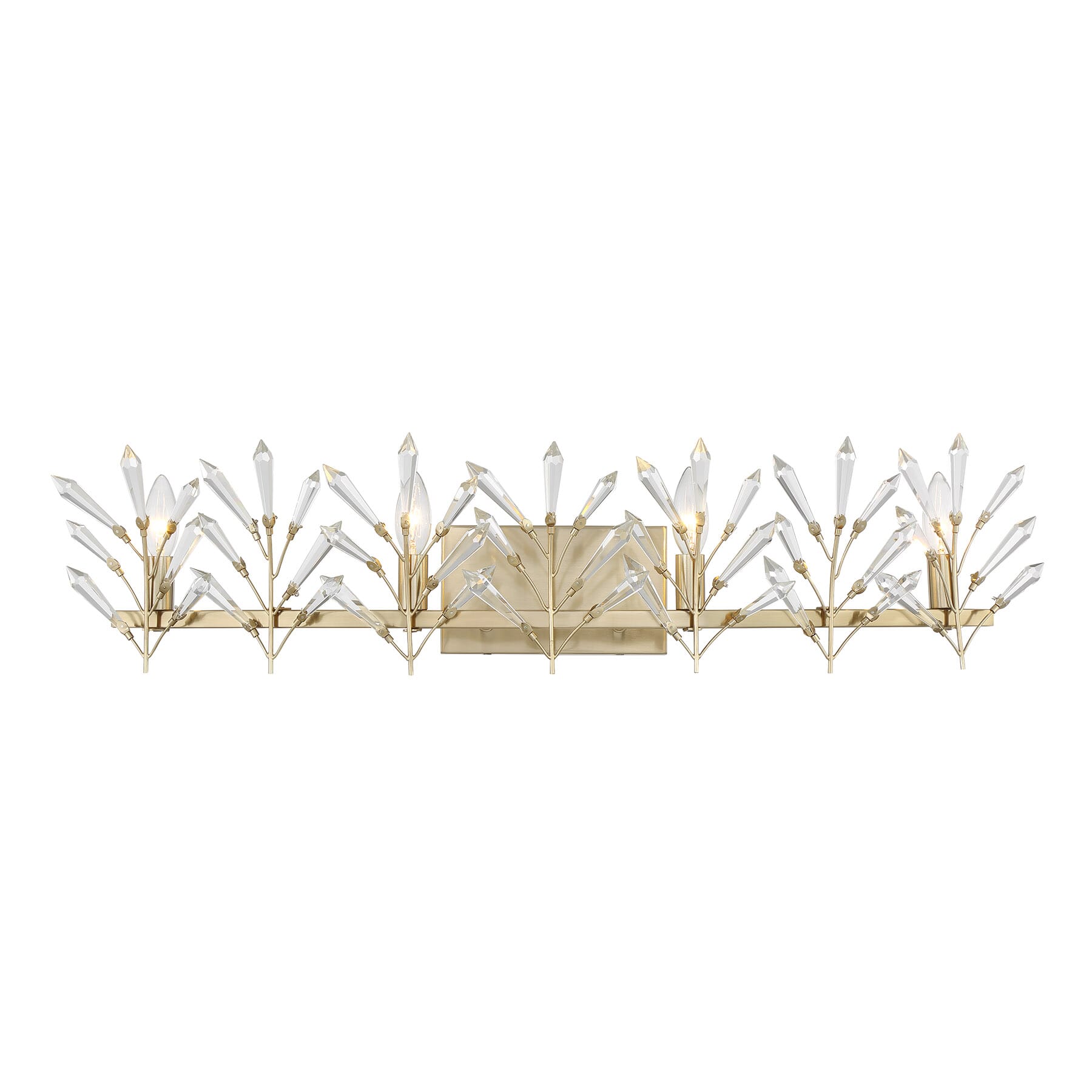 Orianna 4-Light Bathroom Vanity Light in Noble Bra