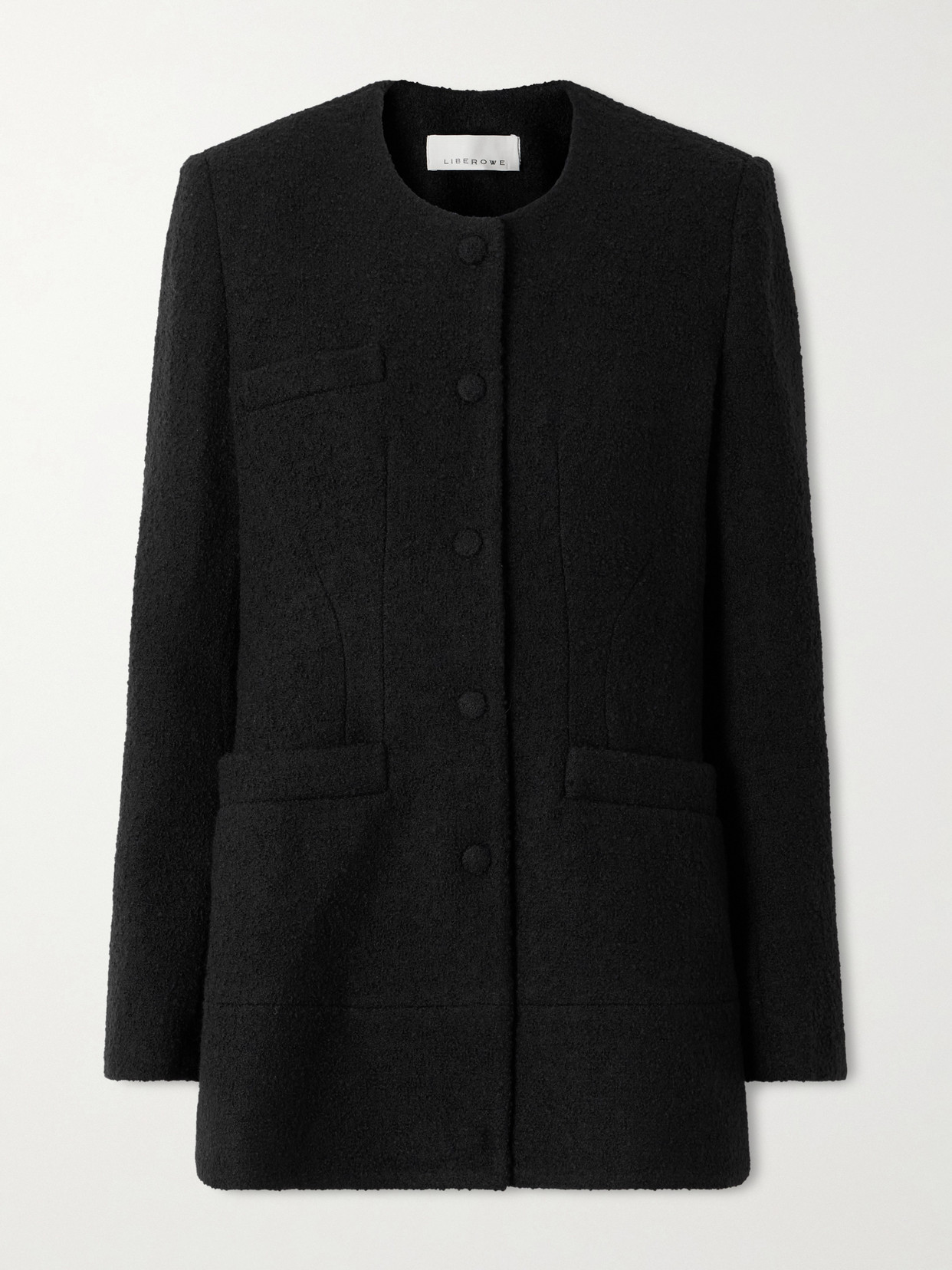 Otto Wool-blend Bouclé-tweed Jacket - Black