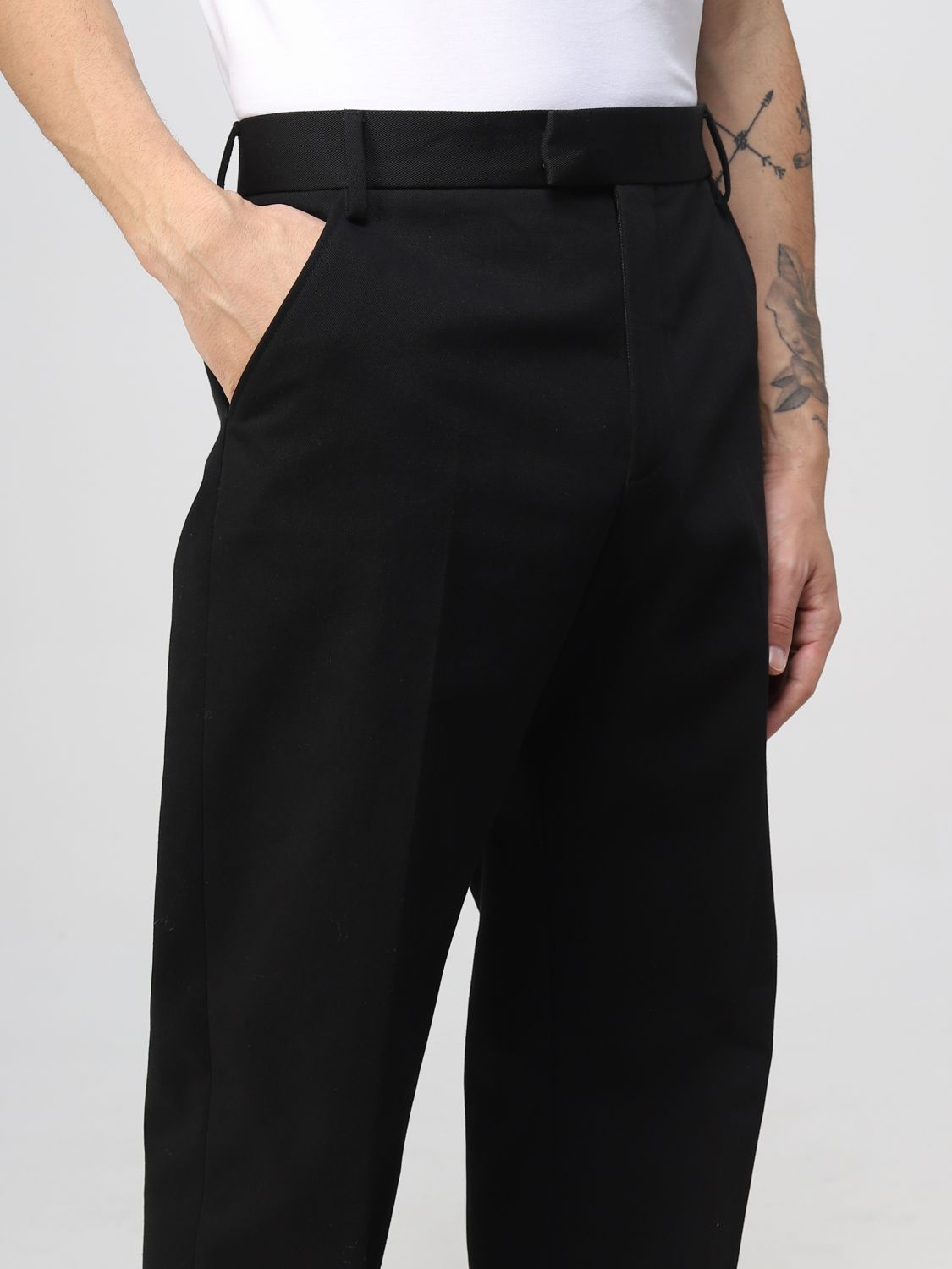 Pants Men color Black