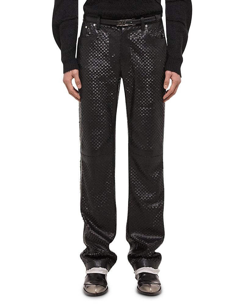 Hole Punch Leather Worker Pants