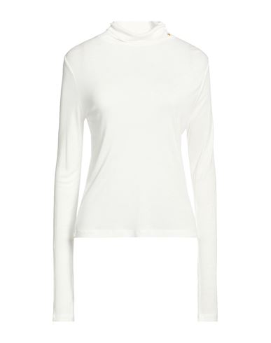 Woman Turtleneck White Size M Micro modal, Cashmere