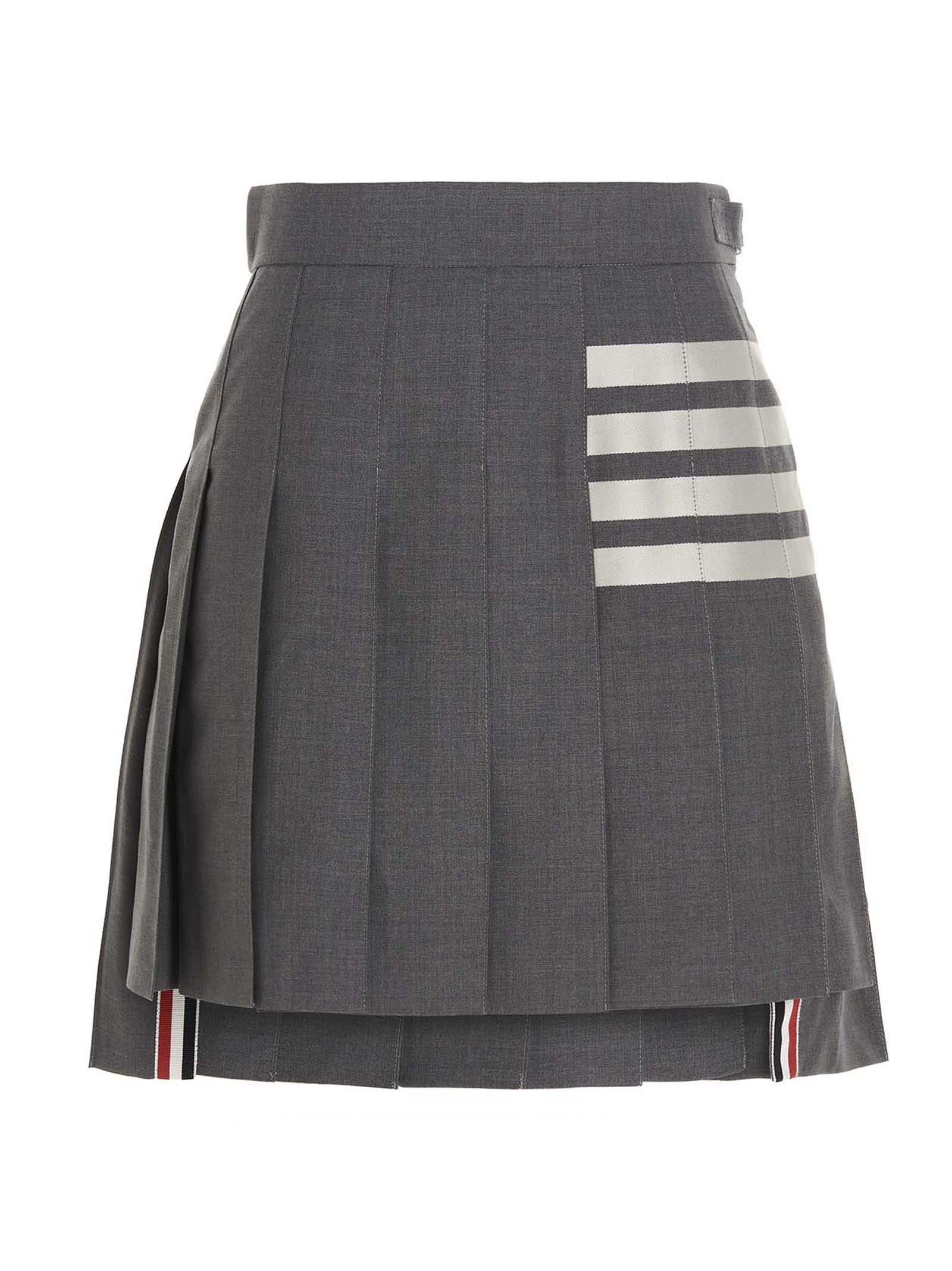 4 Bar Skirt — Gray