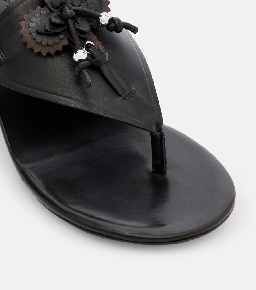 Ekyne embellished leather thong sandals