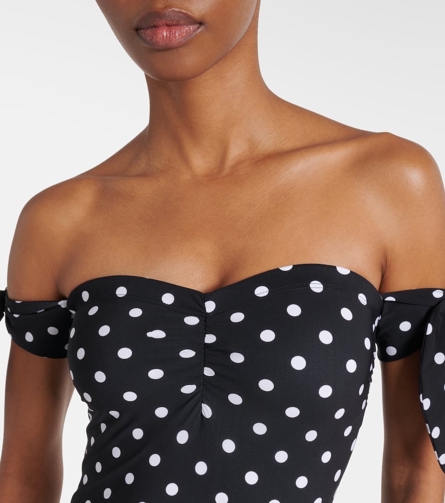 Polka-dot swimsuit