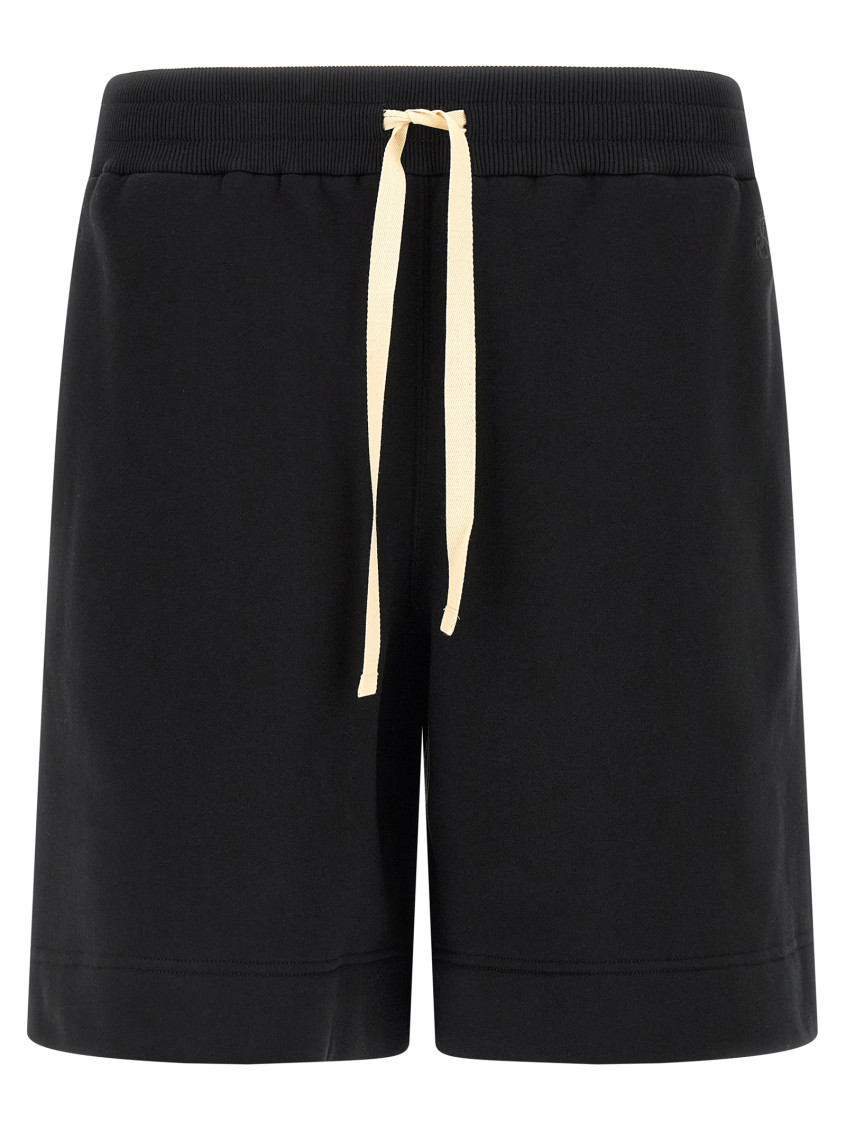Embroidered Logo Bermuda Shorts Bermuda And Short Black